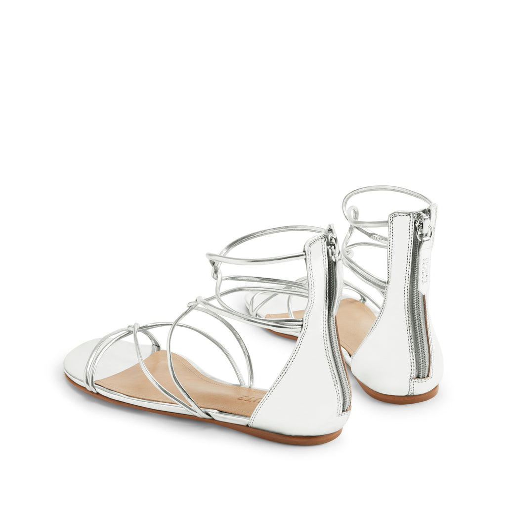 Fabia Flat Metallic Gladiator Sandal 