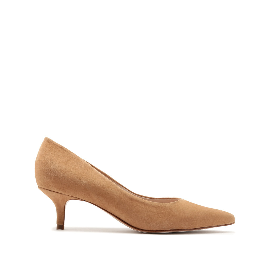 nude suede shoes