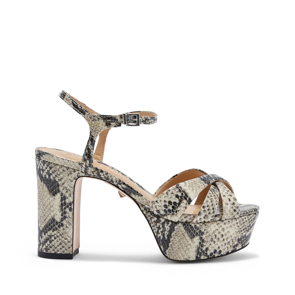 Keefa Platform Sandal in Snake Print 