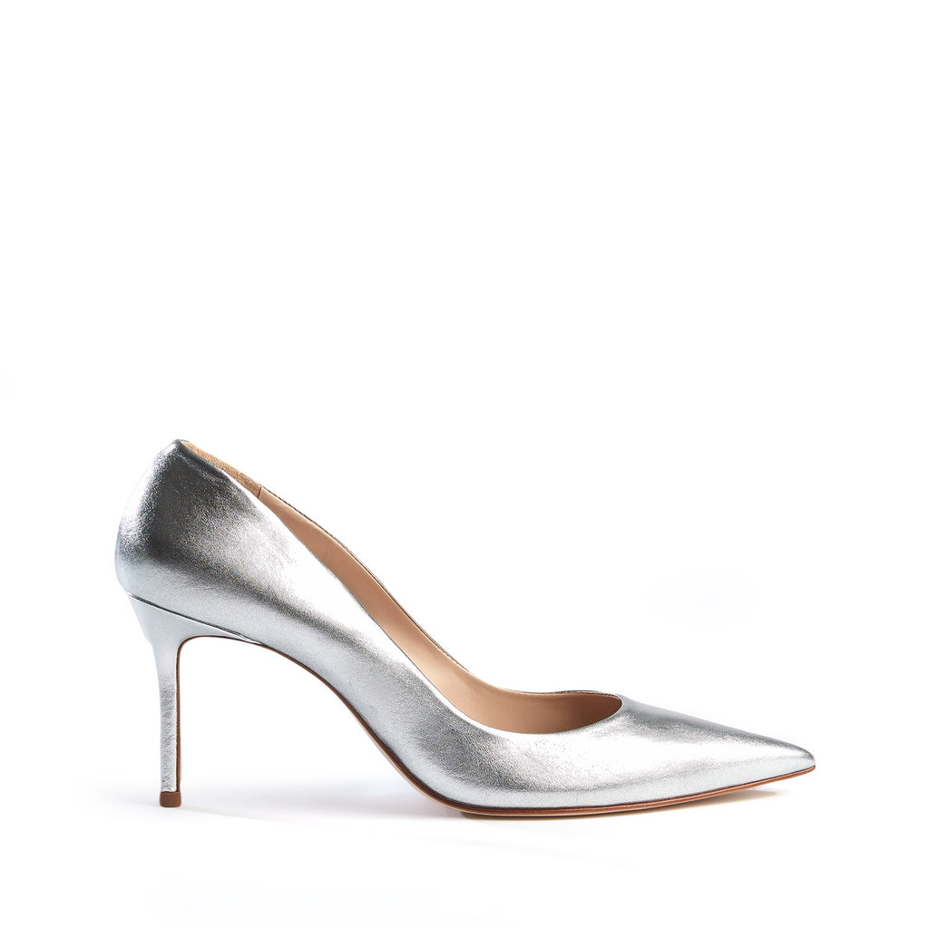 schutz silver shoes
