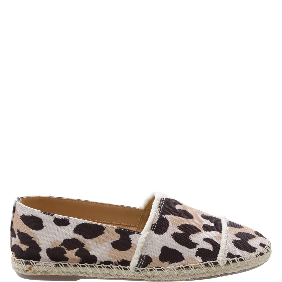 leopard flat espadrilles