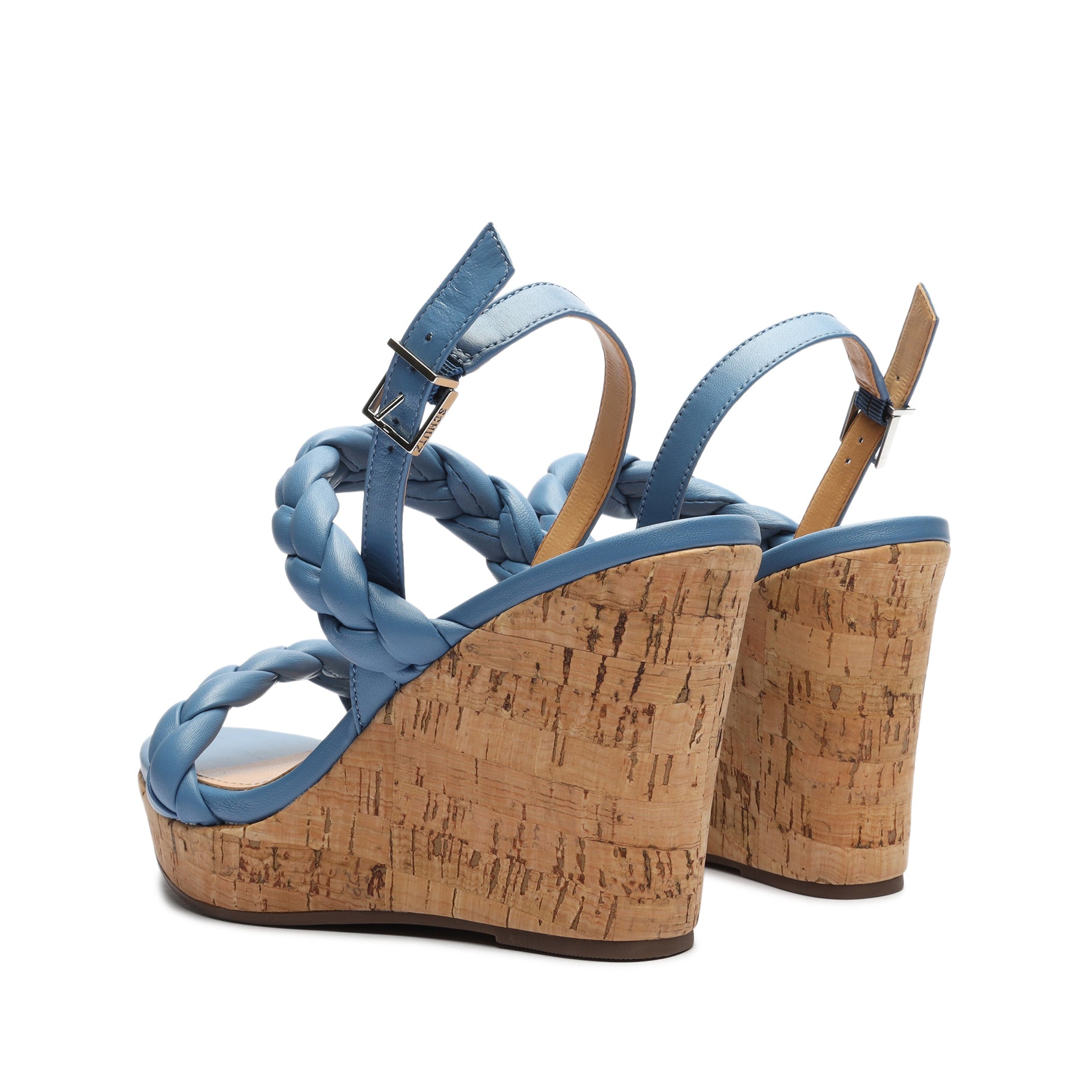 Zaria Leather & Cork Wedge Sandal