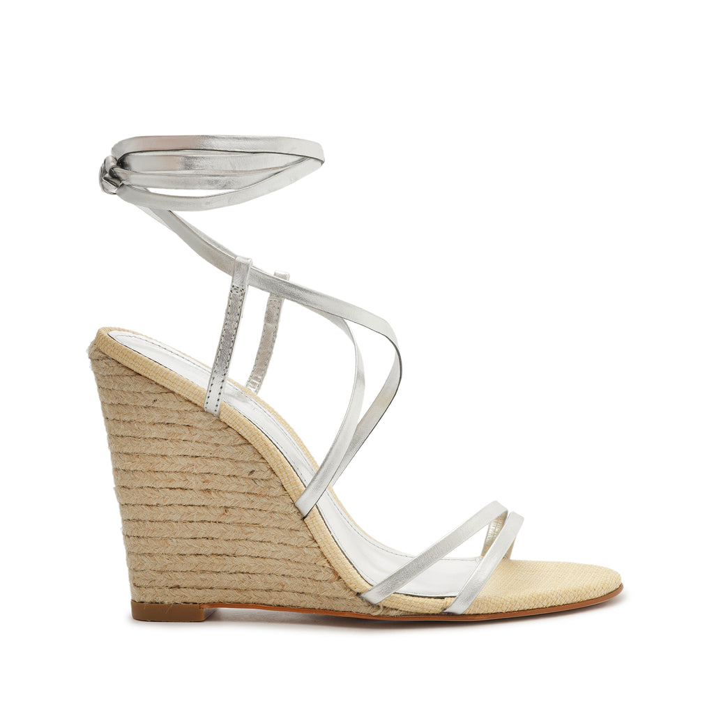 Schutz Deonne Metallic Leather Sandal