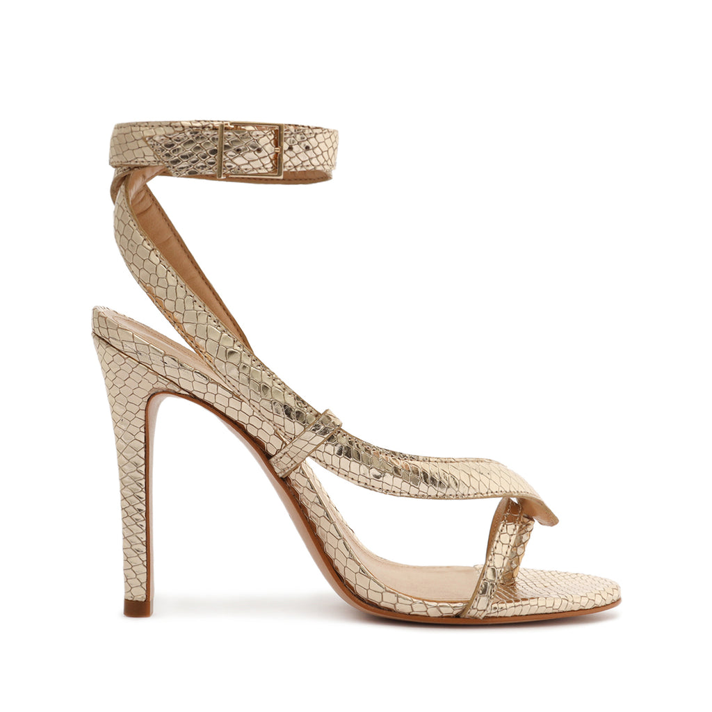 Schutz Courtney High Metallic Sandal