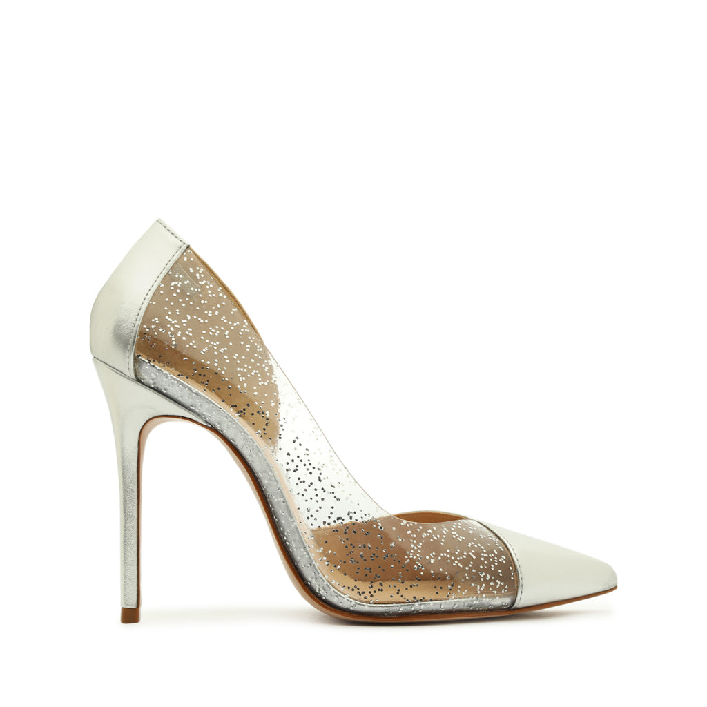 Schutz Cheslie Metallic Nappa & Vinyl Pump