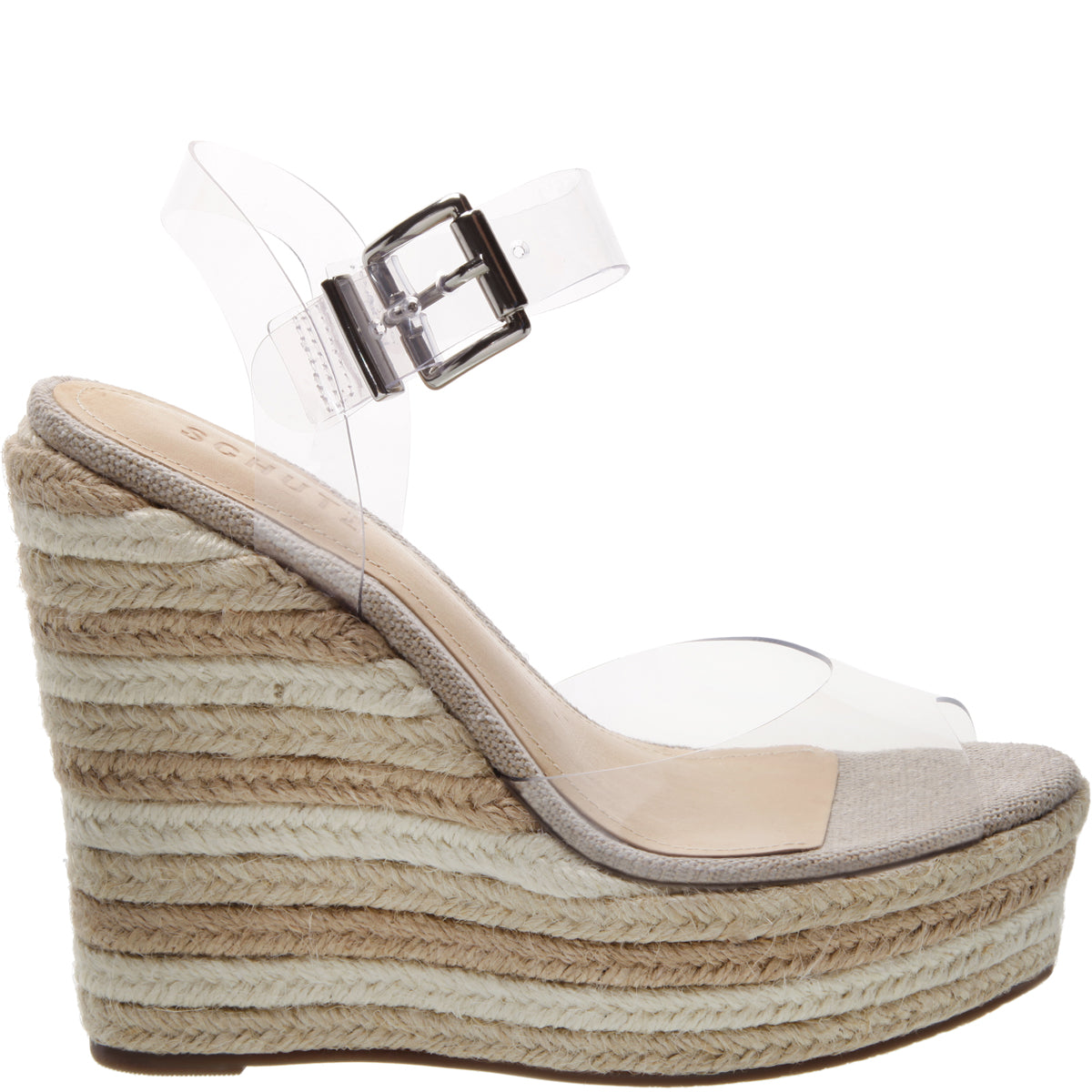 schutz clear wedge