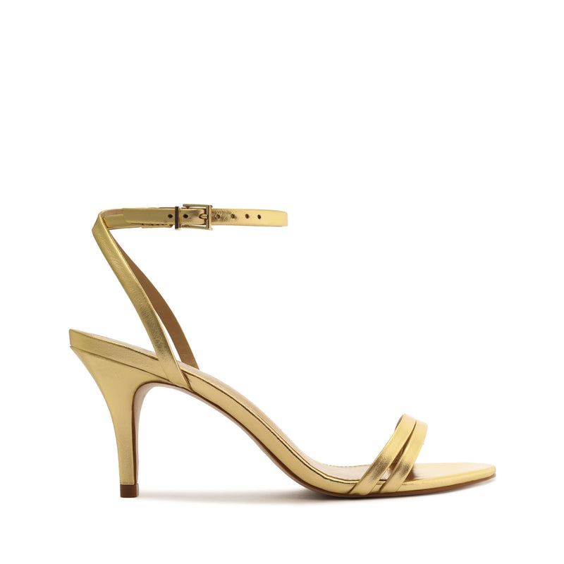 Altina Mid Metallic Leather Sandal – SCHUTZ