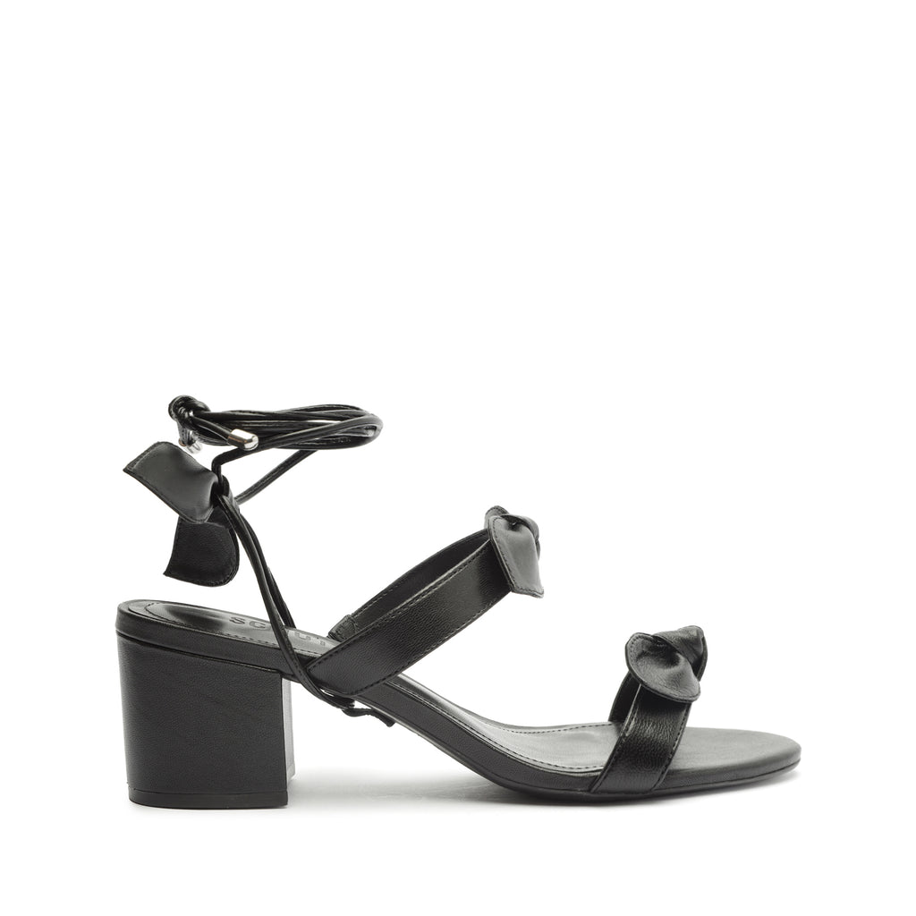 Schutz Alia Mid Block Nappa Leather Sandal