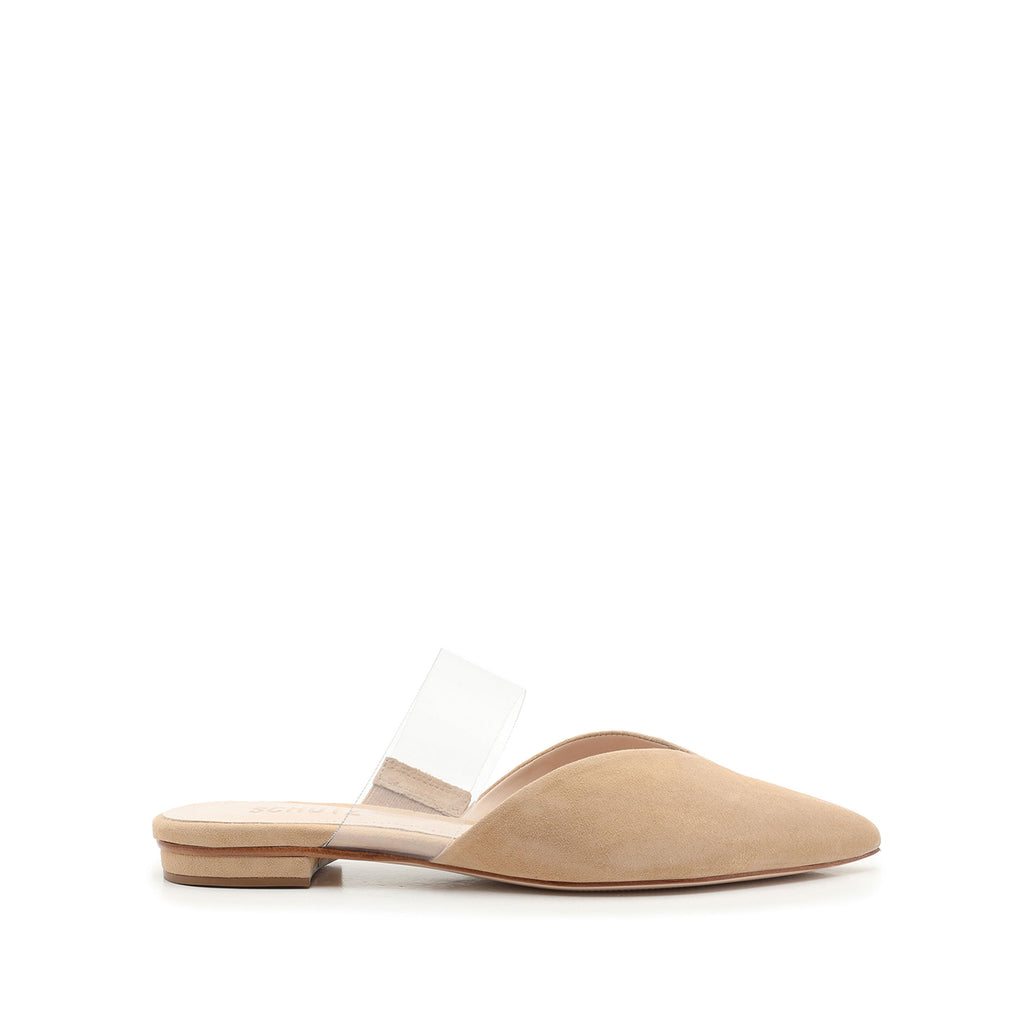 schutz clearly pointed toe flat