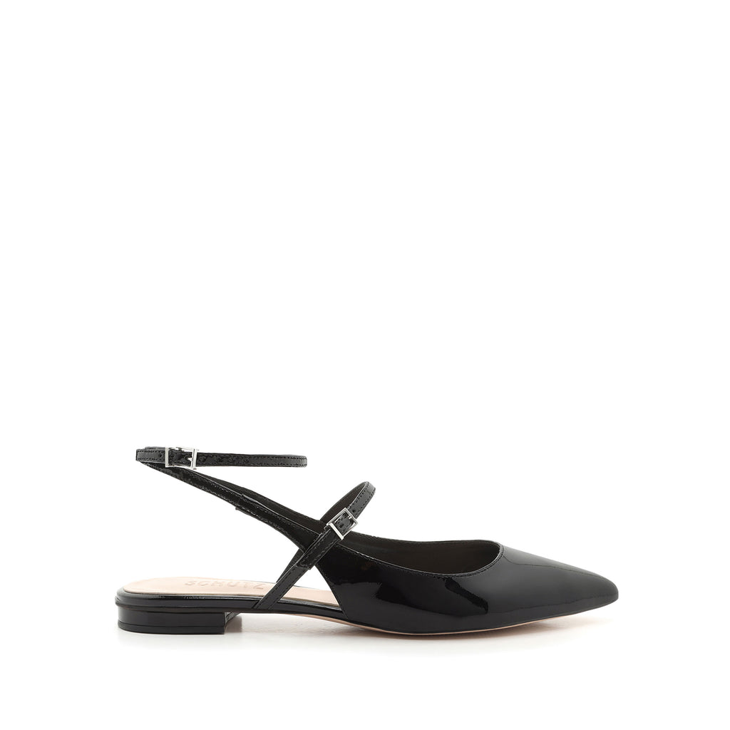 schutz clearly pointed toe flat