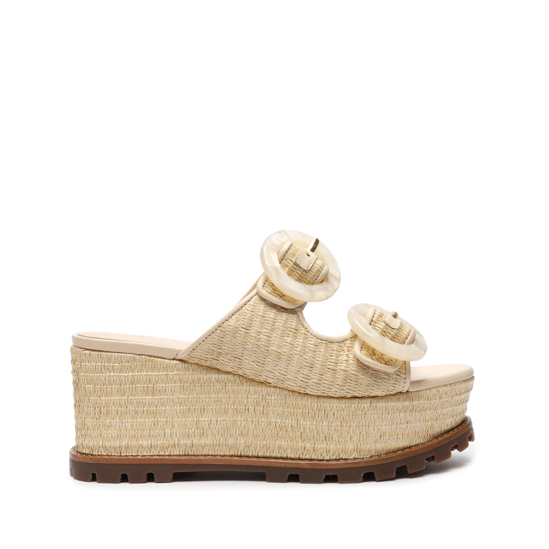 Schutz Bella Jute Flatform Sandal In Natural | ModeSens