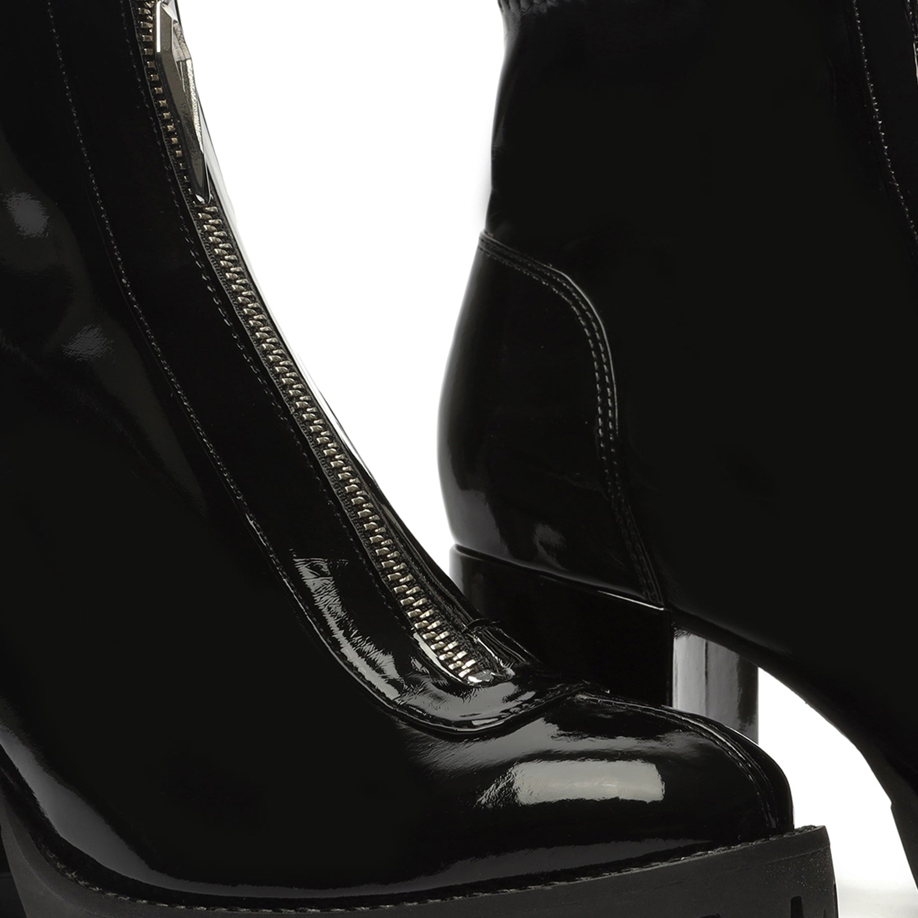 Brooke Low Patent Leather Bootie
