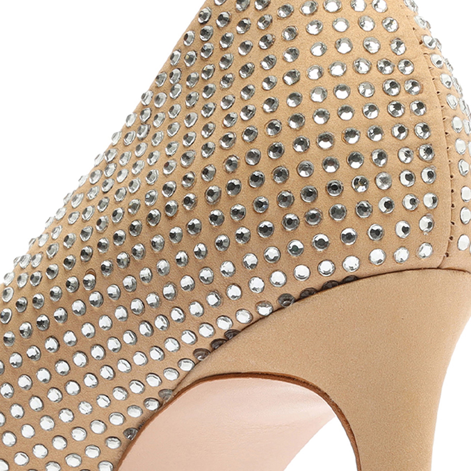 Lou Crystal Nubuck & Rhinestones Pump