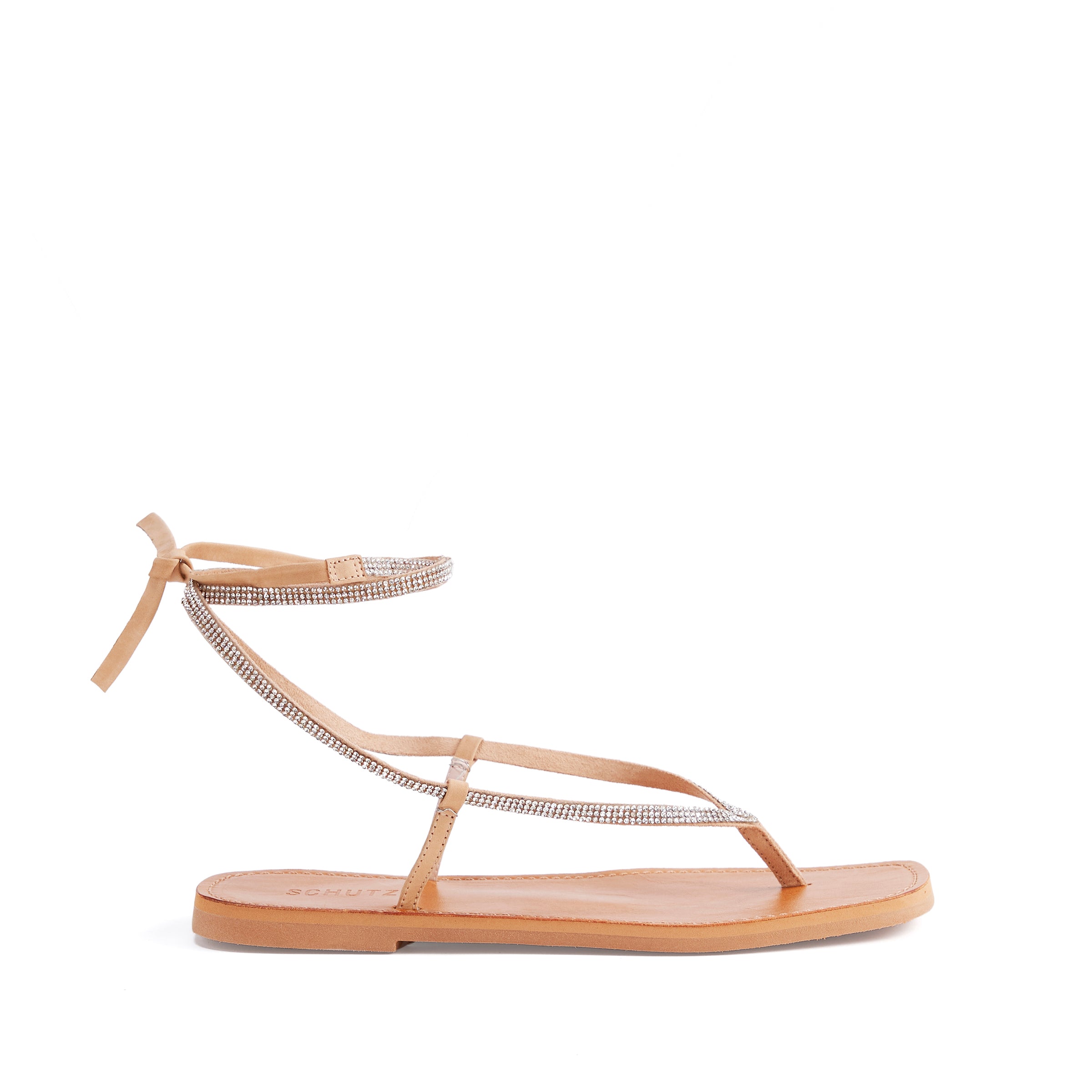 beige flat sandals