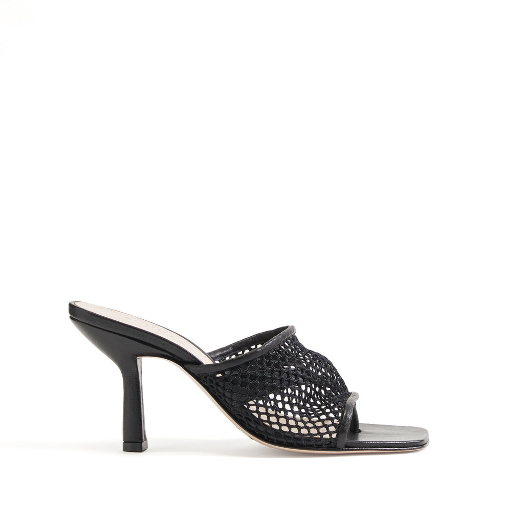 Siliene Slide Thong Sandal in Mesh 