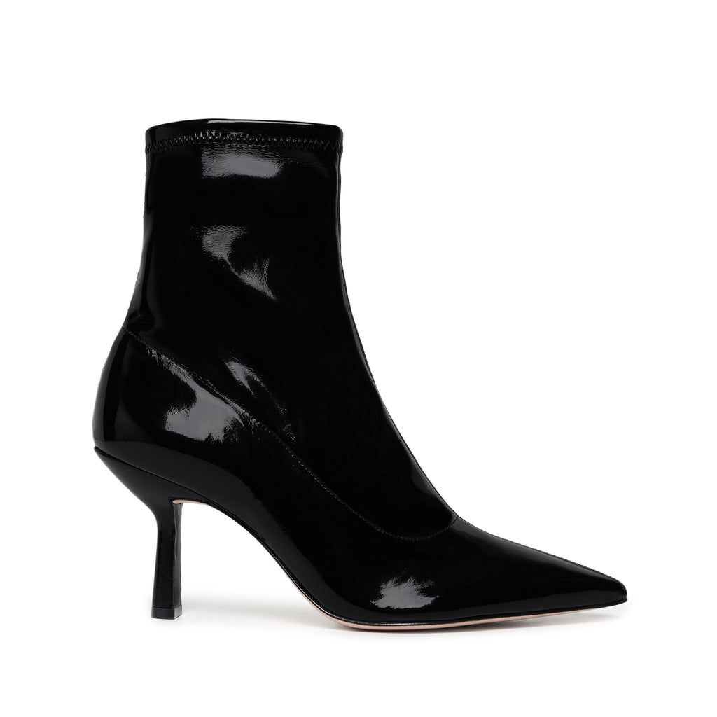 patent leather bootie