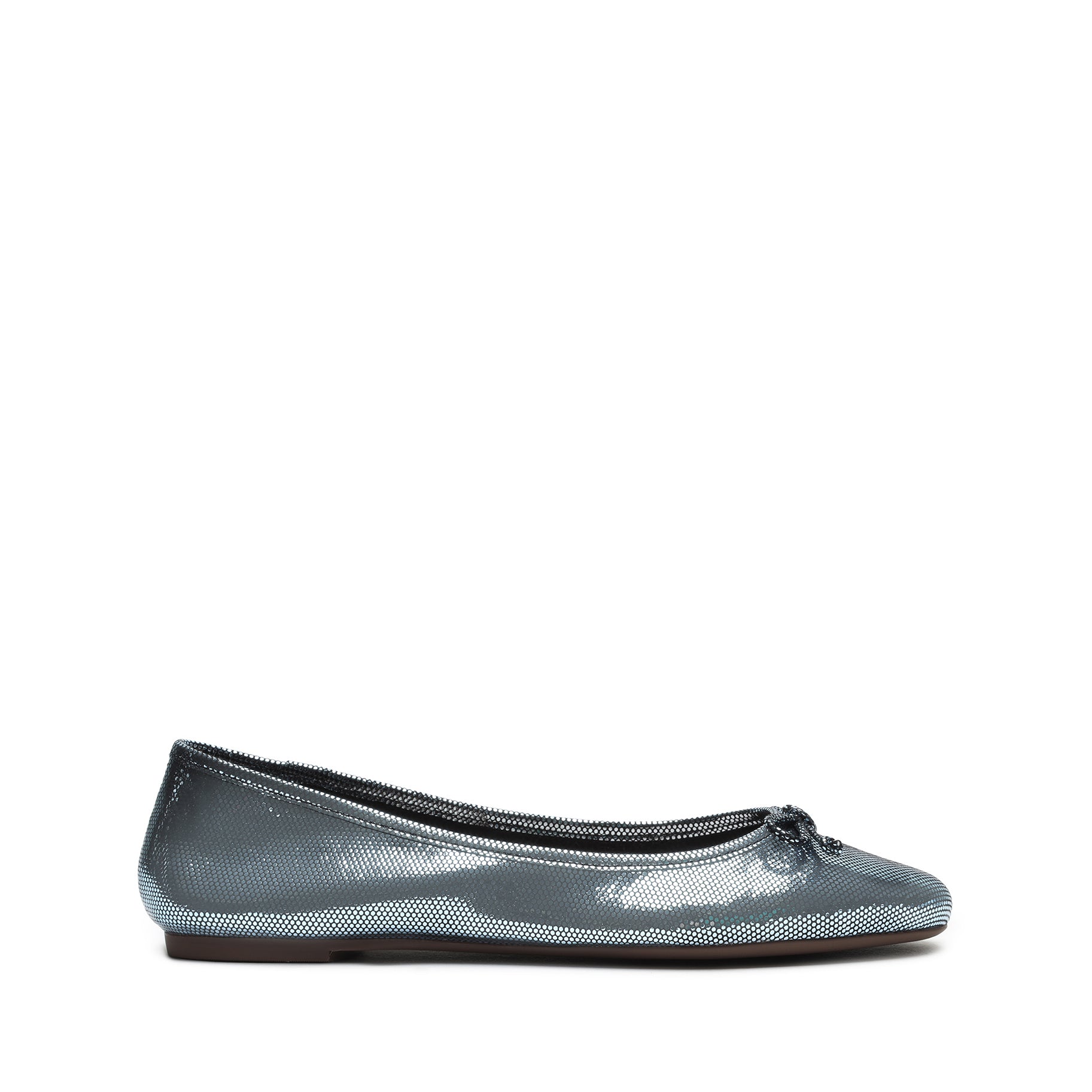 SCHUTZ DAMARIS METALLIC LEATHER BALLET FLAT,S2113500010001