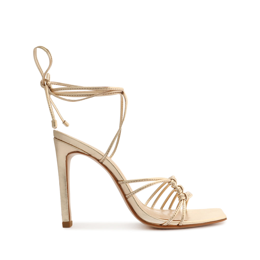 Schutz Sirena Metallic Leather Sandal