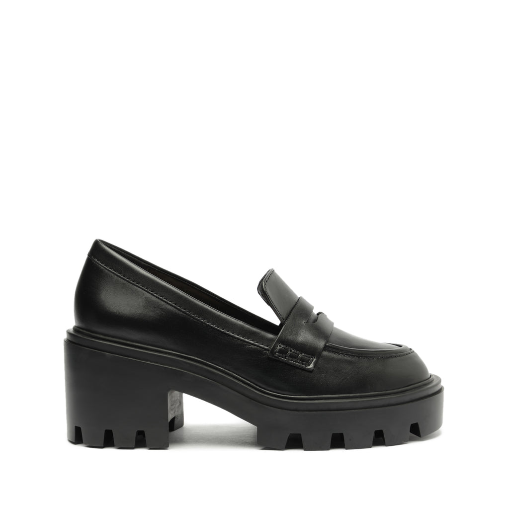 Schutz Viola Tractor Leather Flat