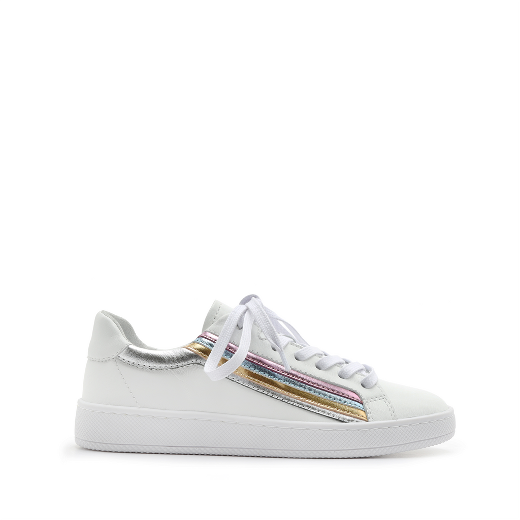 Sahara Lace-up Sneaker with Rainbow 