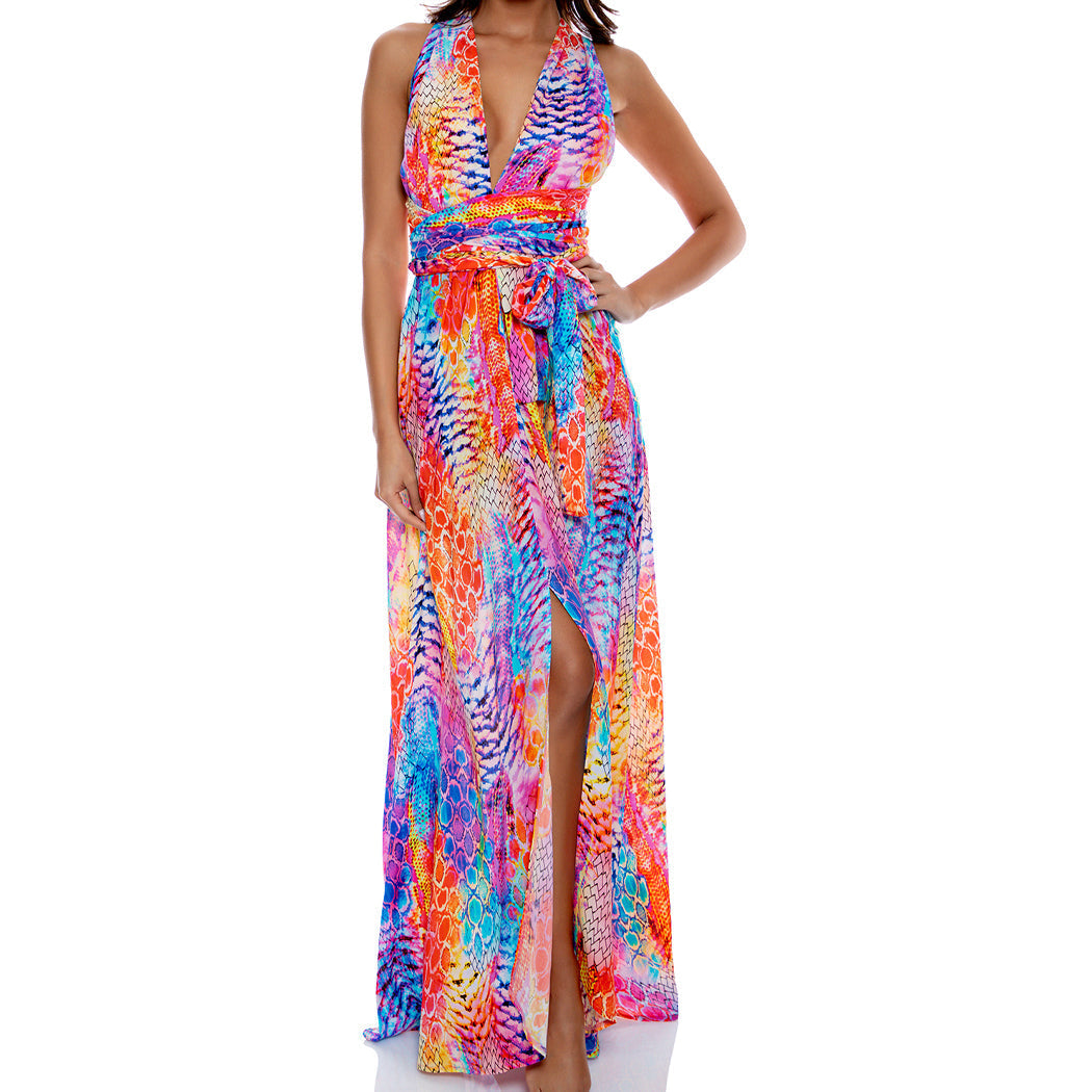 DANCING QUEEN - Convertible Maxi Dress – Luli Fama EU