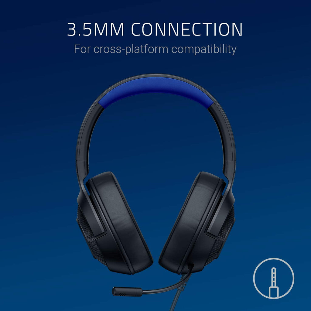 hout stromen Overzicht Razer Kraken X Ultralight Gaming Headset: 7.1 Surround Sound - Lightweight  Aluminum Frame - Bendable Cardioid Microphone - for PC, PS4, PS5, Switch,  Xbox One, Xbox Series X|S, Mobile - Black/Blue | Pro-Distributing