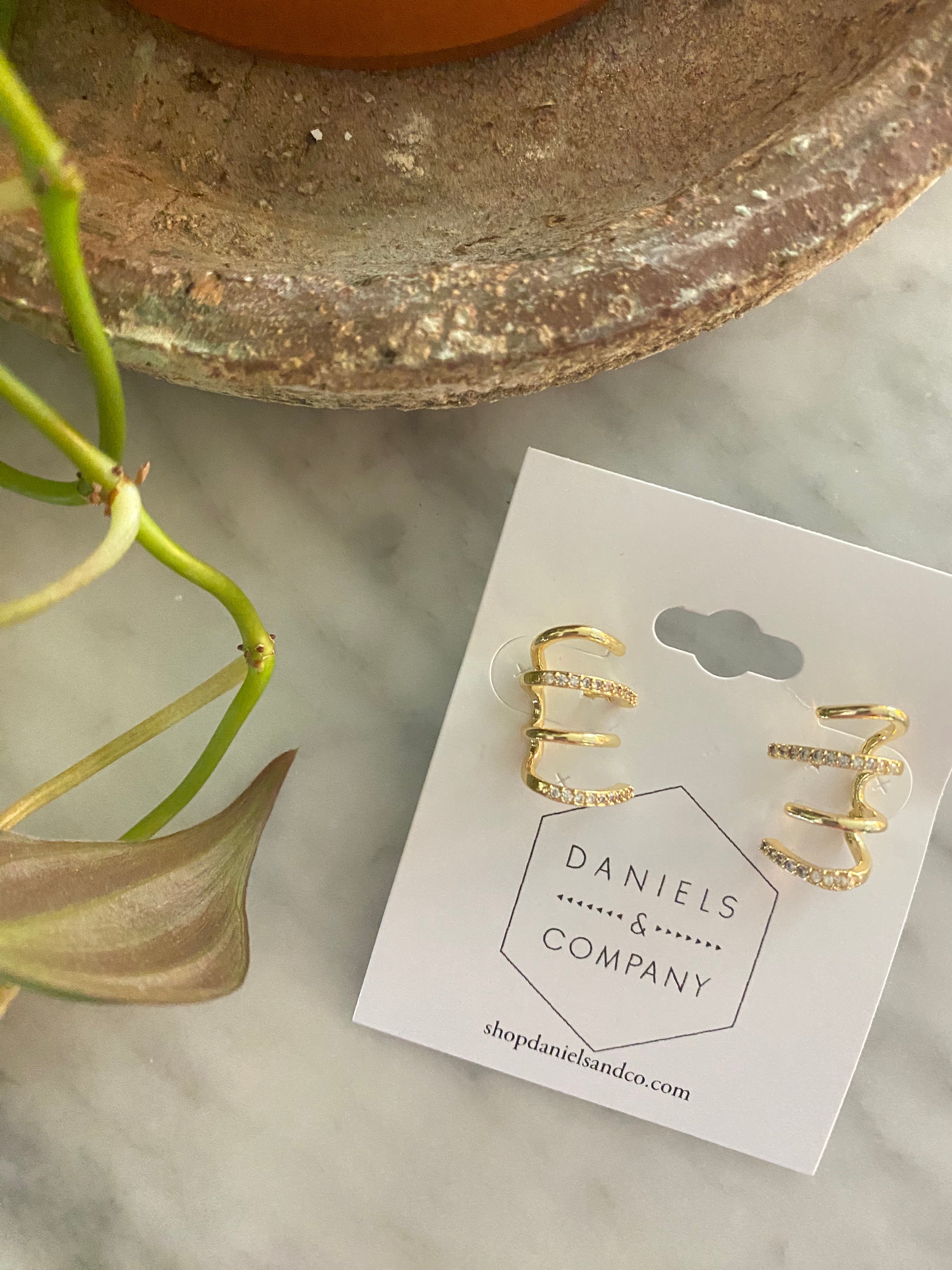 Wrapped Up in You Gold Dipped Hoops