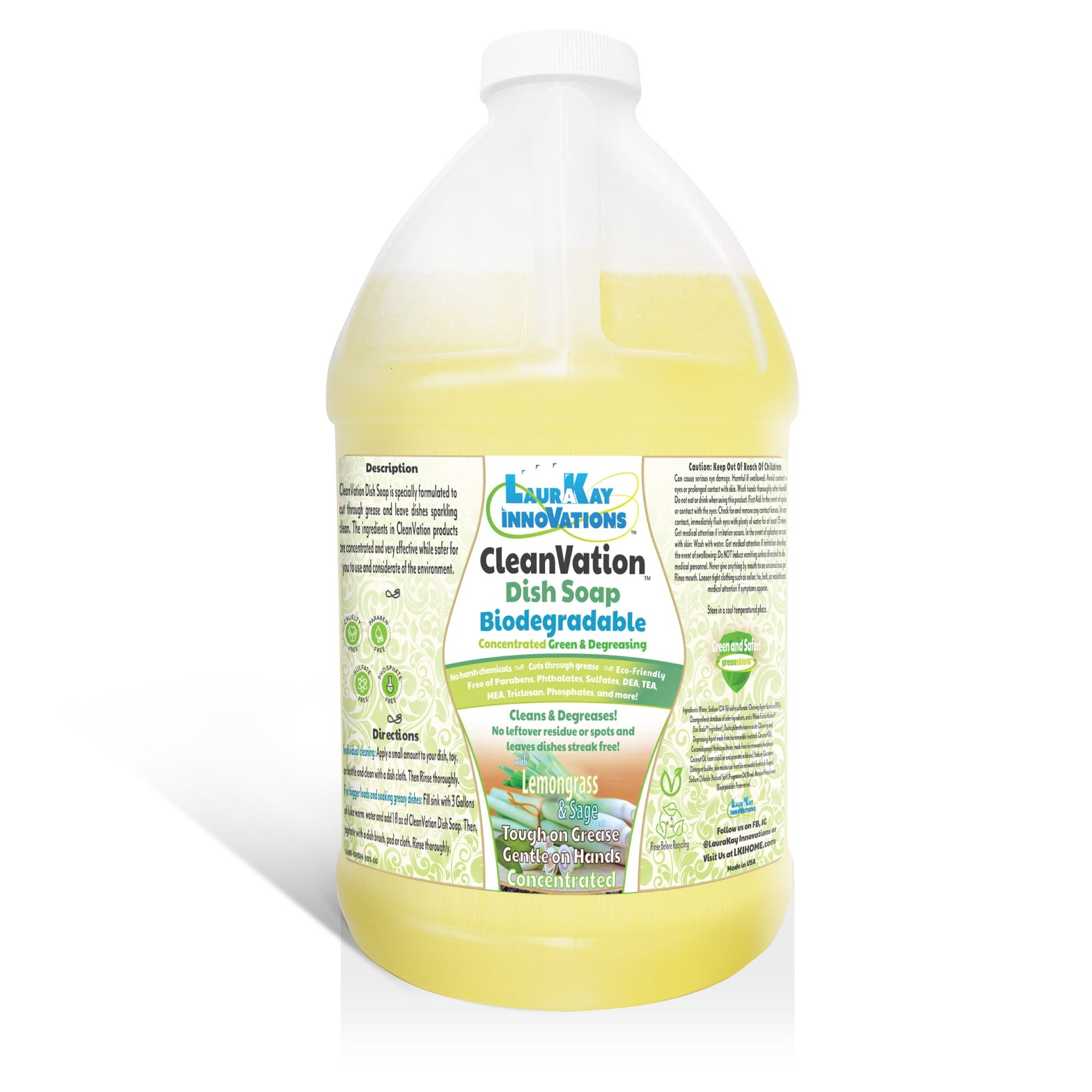 The Earthling Co. Natural Dish Soap - 100% Plastic-Free - Eco-Friendly - Vegan, Cruelty-Free & Palm-Oil Free, Safe for Septic, 8oz