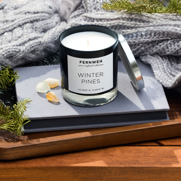 masculine pines candle