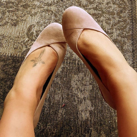 tamara wall wearing calla charlotte flats