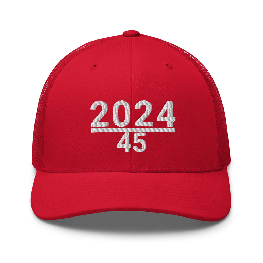 45 / 2024 hat / 2024 Trucker Cap snowhoodie