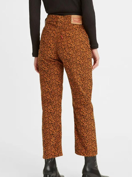 Wedgie Straight Jean in Scratchy Leopard Ginger – Staxx
