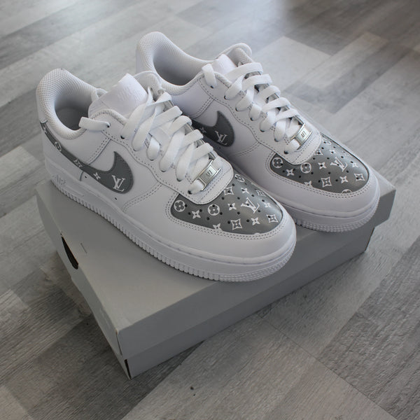 CUSTOM LV NIKE AIR FORCE 1 (Grey) – Restoration Plug