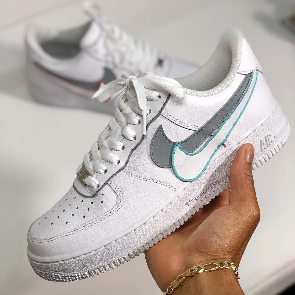 nike air force custom swoosh