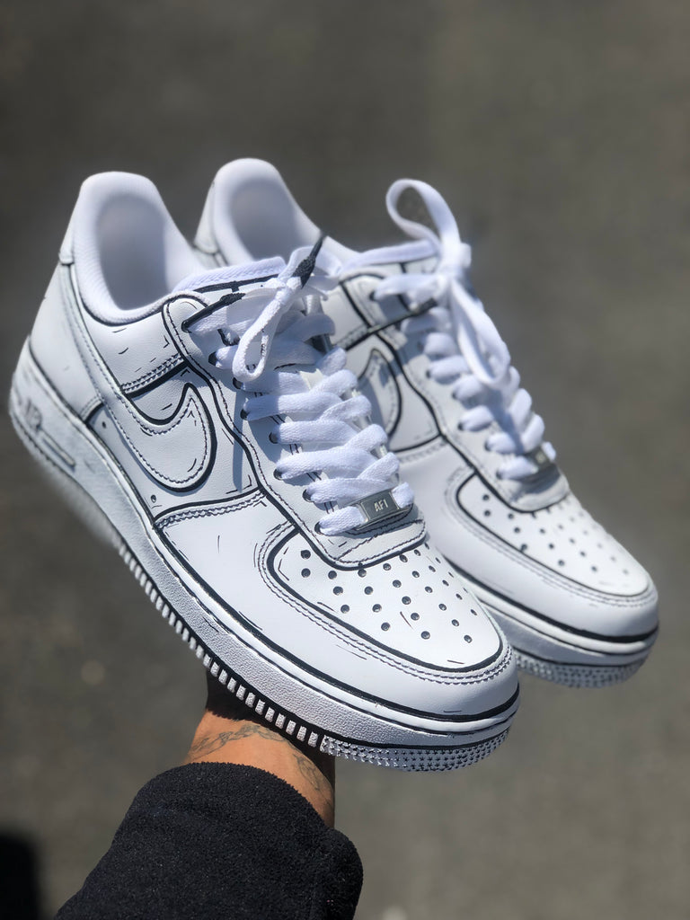 Nike Air Force 1 Cartoon Shop Clothing Shoes Online We use brand new sneakers from nike and custom them to make this great cartoon theme. www jiwaji edu