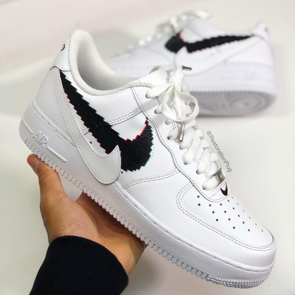 glitch air force ones