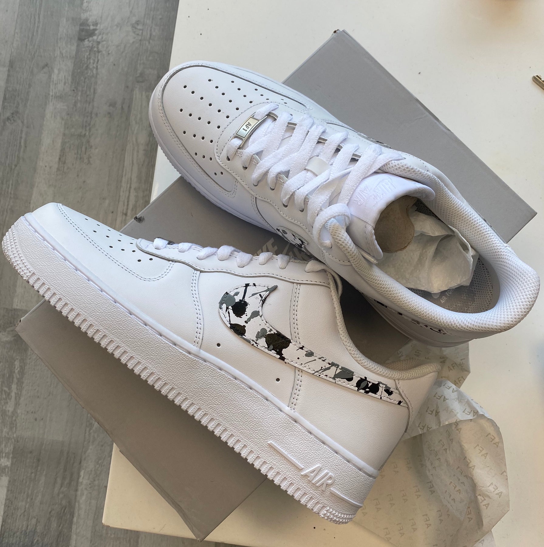 white and black air force 1