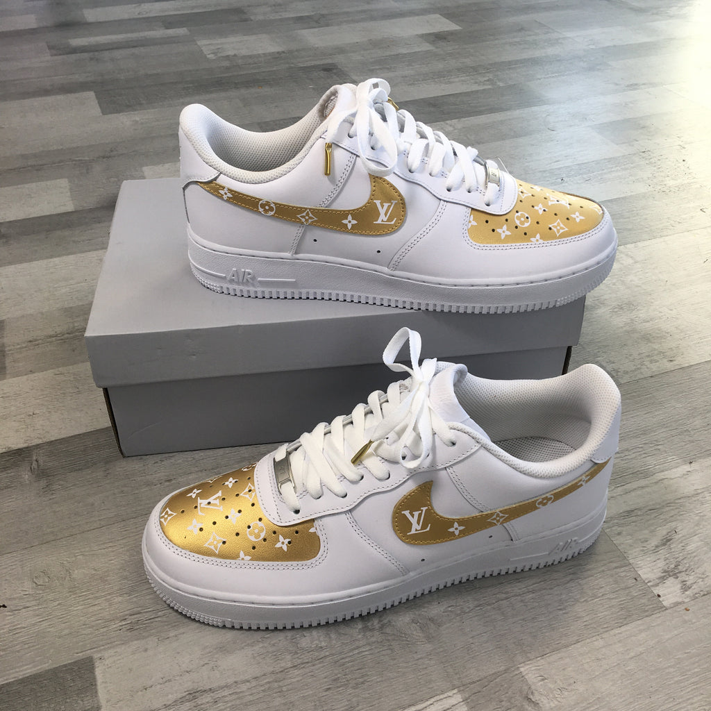 nike air force 1 gold