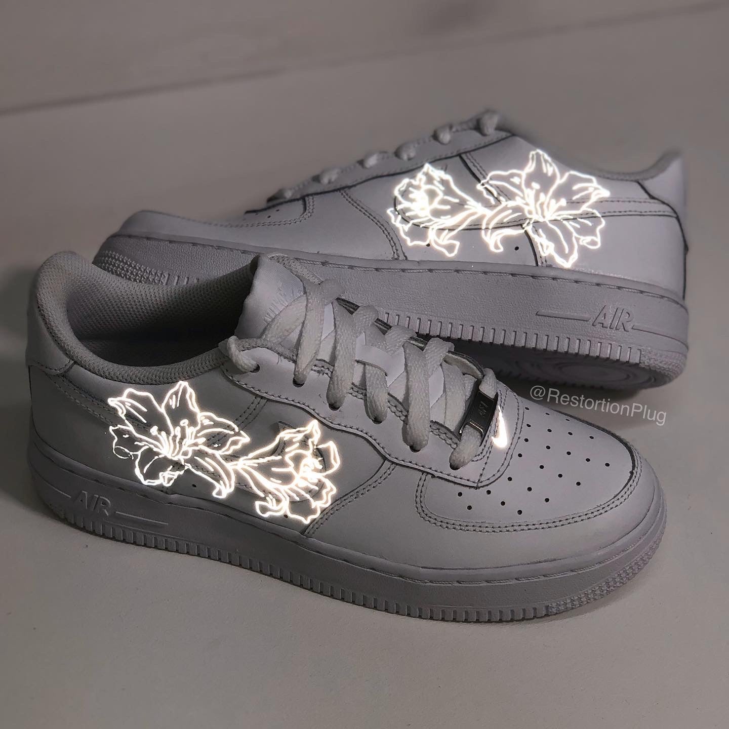 custom air force 1 reflective