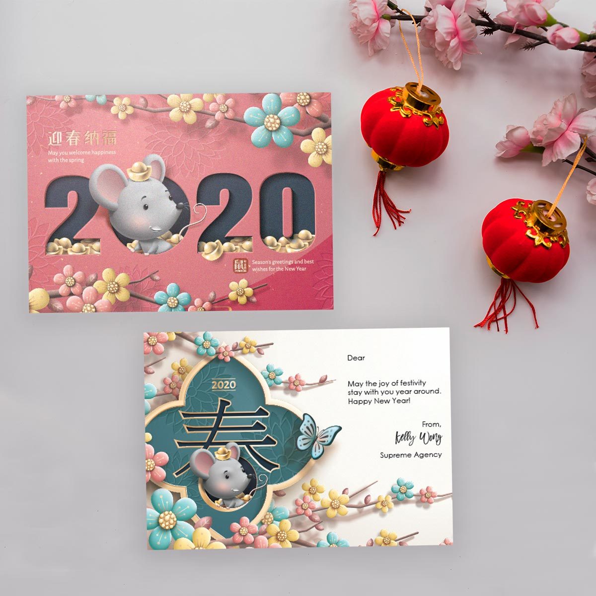 Buy Colorful Year Of Mouse - Modern Personalize Chinese New Year ...
