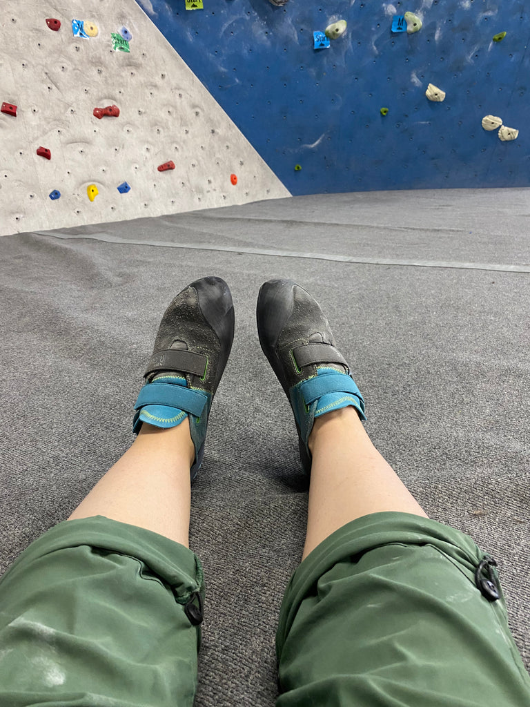 Climbing shoes and the Ponderosa Pants