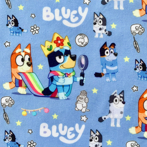 Offcut Pastel Bluey Fabric – Mabel and Roo