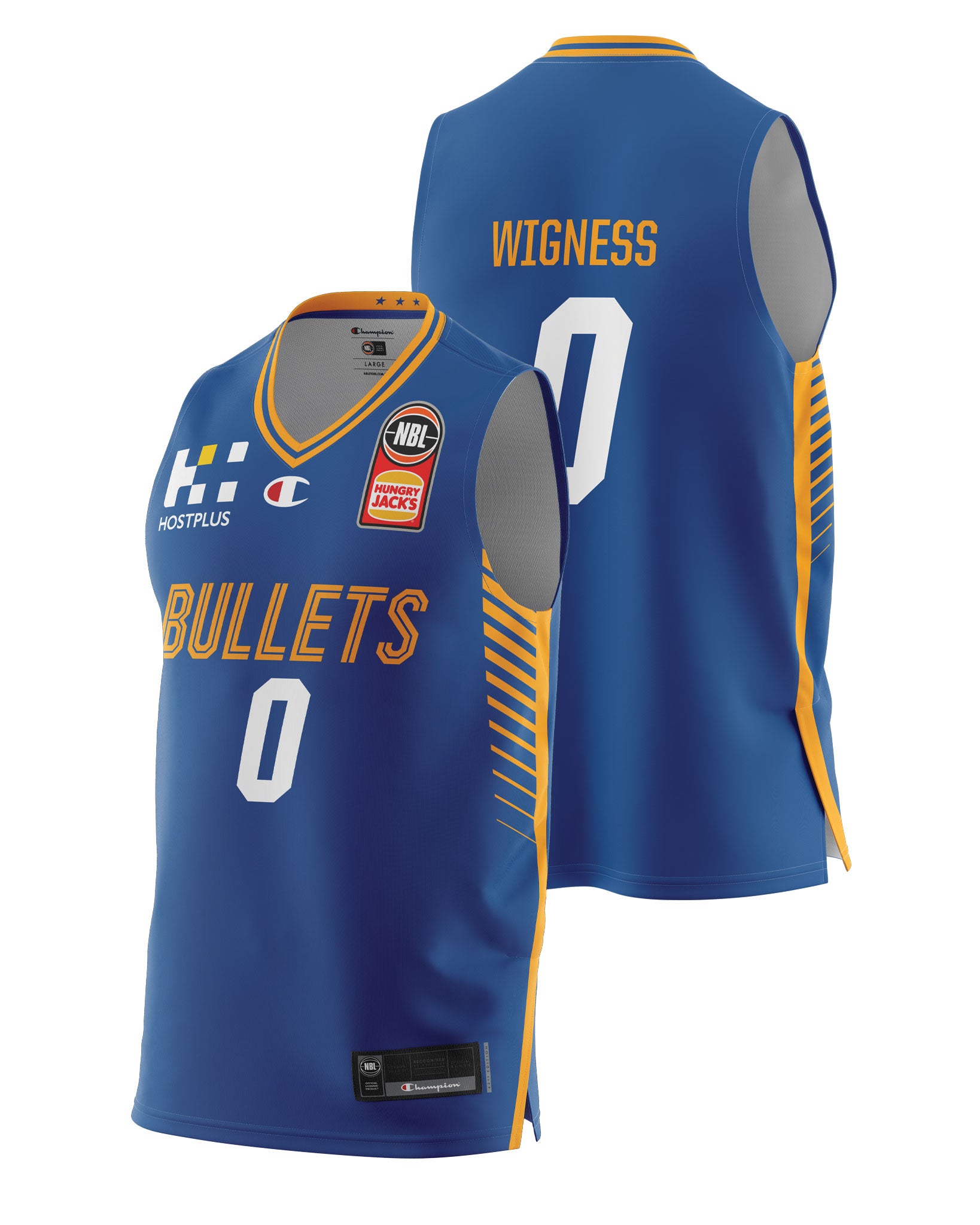 Brisbane Bullets 20/21 Authentic Home Jersey - Tamuri Wigness