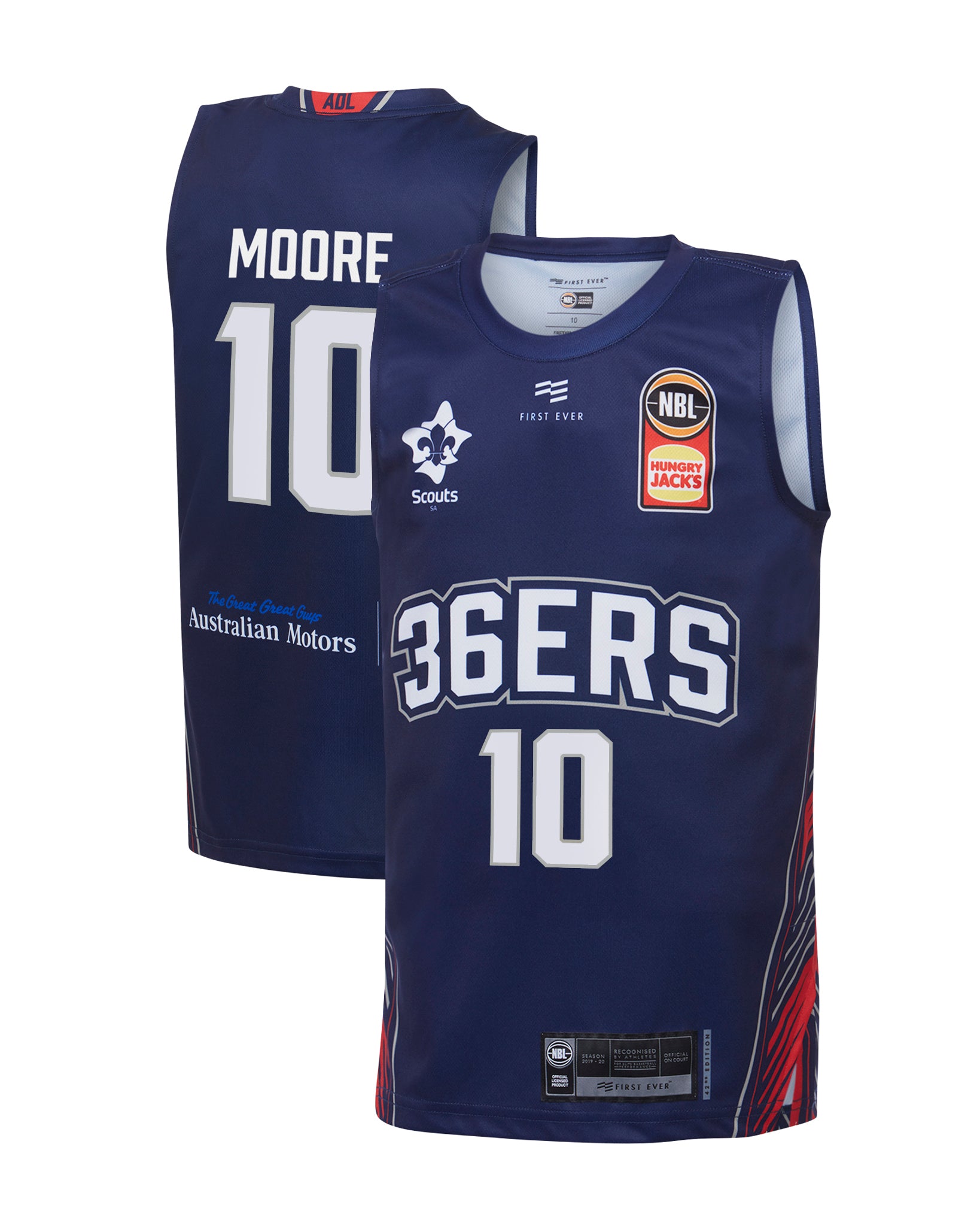 moore jersey number