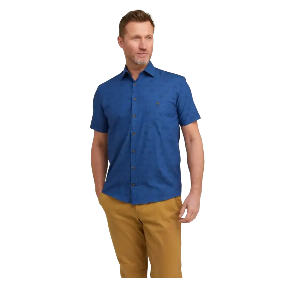 Double Two Shark Print Short Sleeve Shirt for Men