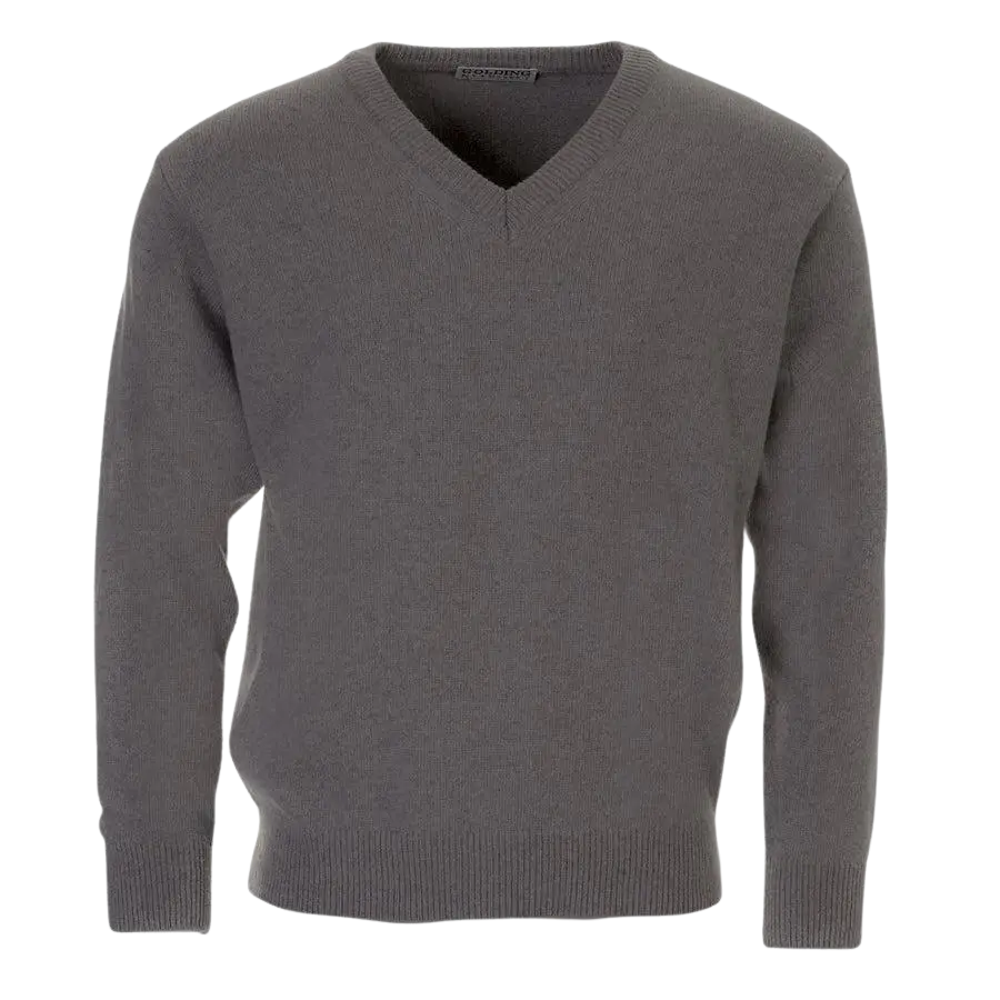 Golding Lambswool V-Neck Sweater in Silver