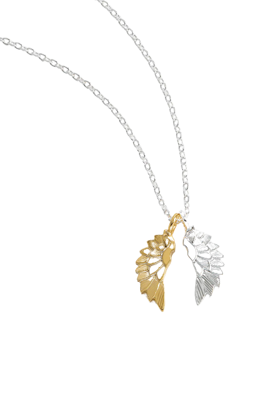Estella Bartlett Silver and Gold Plated Wings Necklace