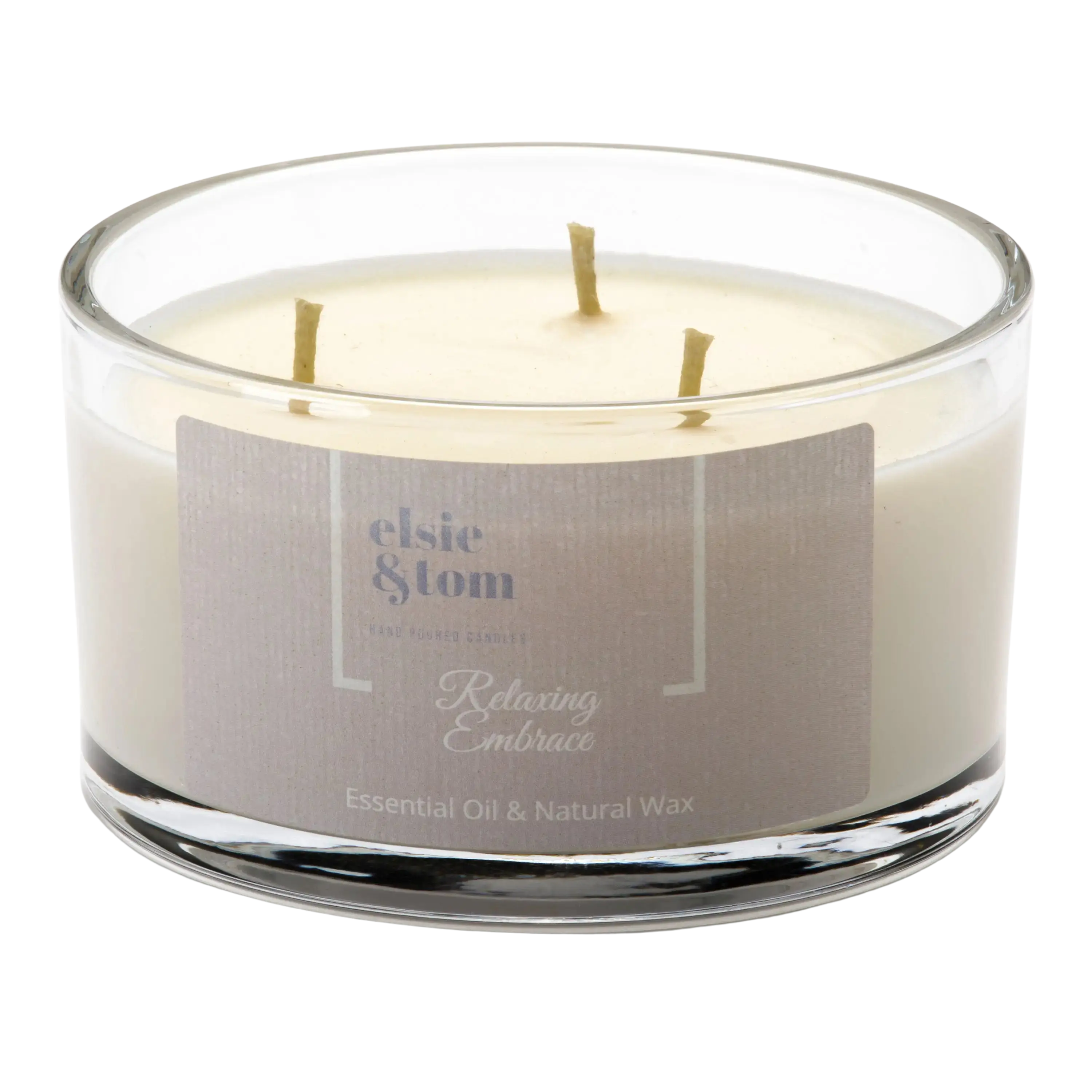 Elsie & Tom Essential Oil Scented 430G Candle (Various Fragrance Options)
