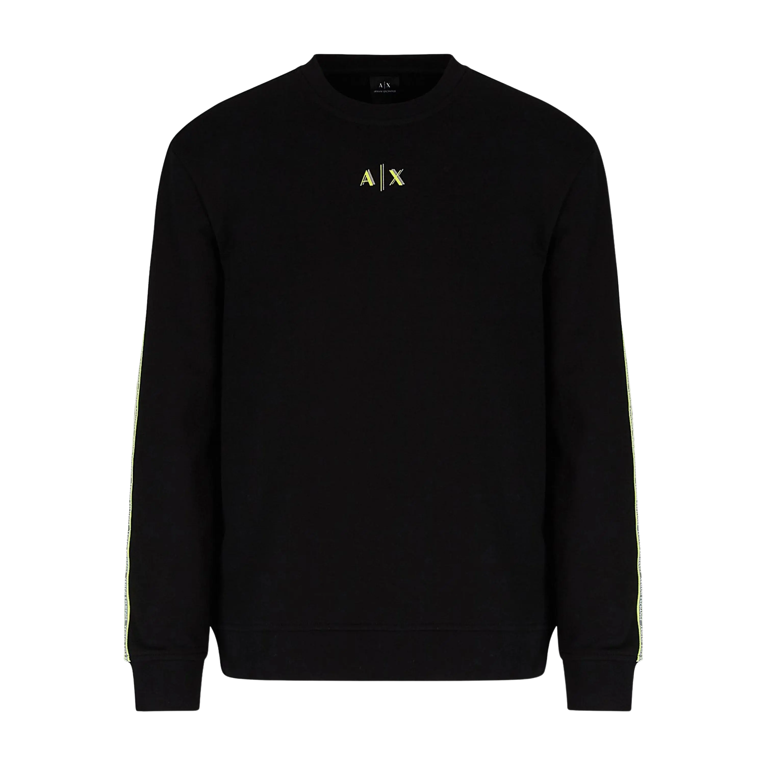 Armani Exchange Fluro Logo Sweatshirt for Men in Black