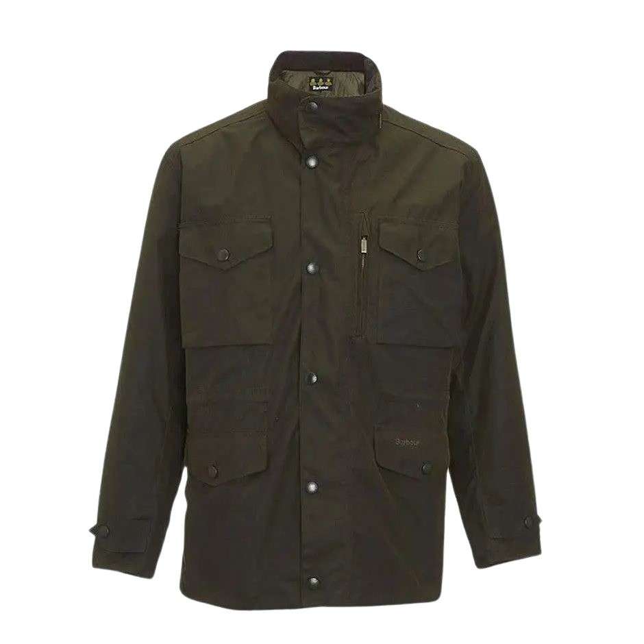 Barbour Sapper Waxed Jacket for Men in Olive